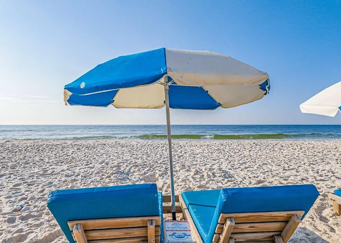 Gulf-front W Shaded Balcony Wifi Ac & Shared Pools Hot Tubs & Sauna Holiday home *